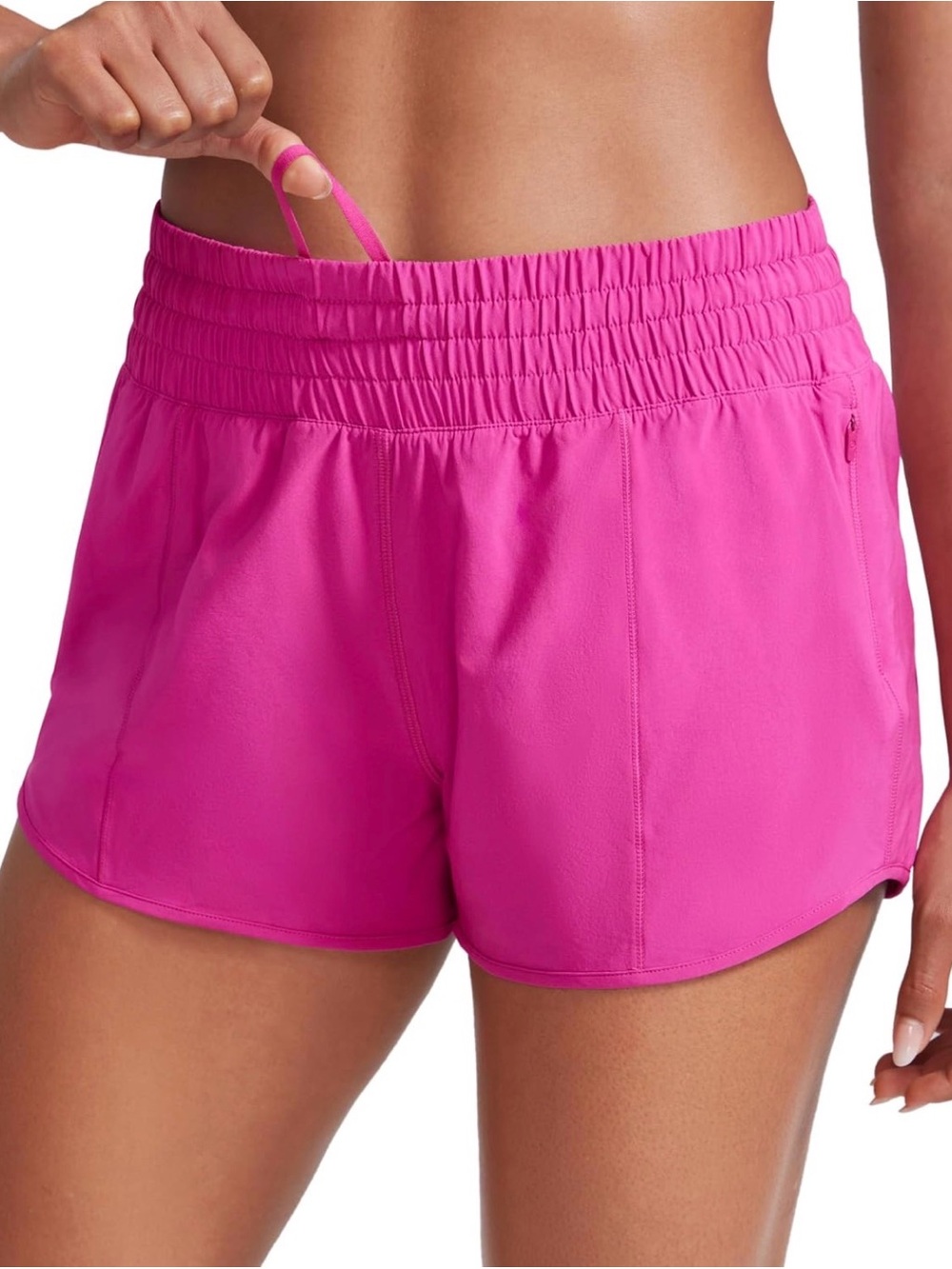 CRZ YOGA Women's Athletic Shorts in Hot Pink
